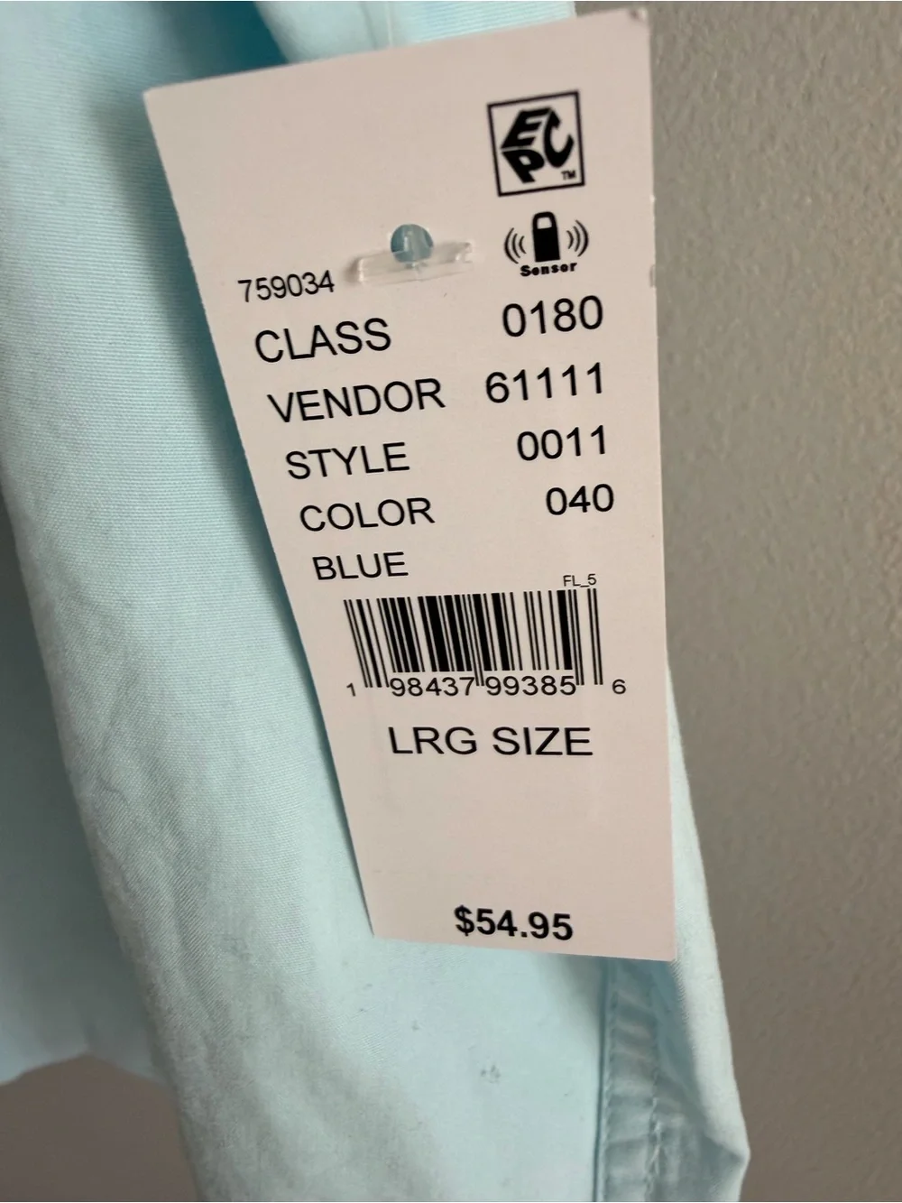 Pacsun Embroidered Light Blue Short-Sleeve Camp Shirt size L